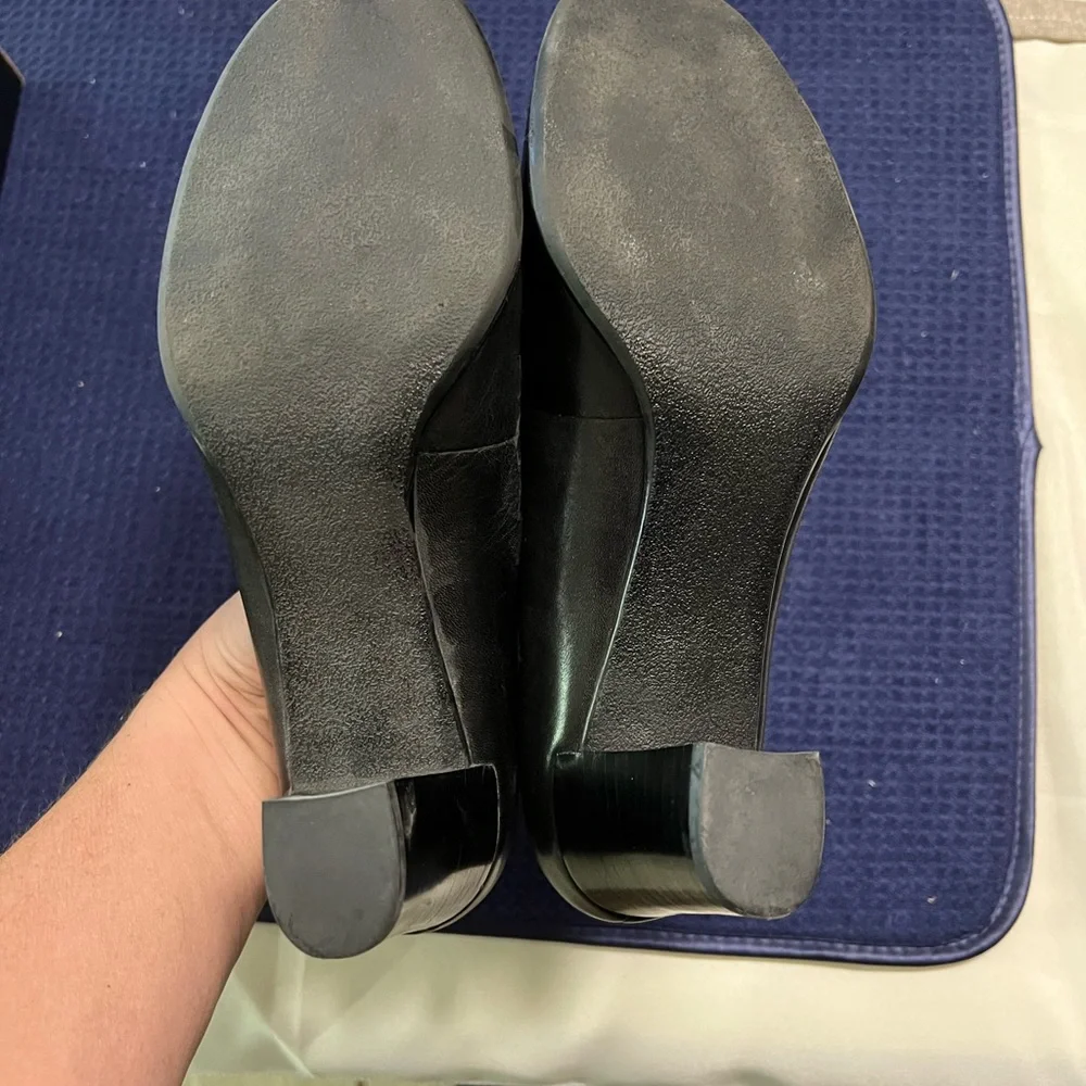 Franco Sarto Men's Classic Black Slip-On Heels